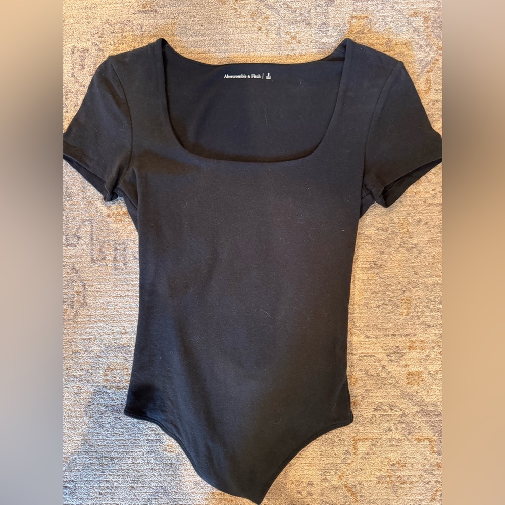 Black short sleeve bodysuit